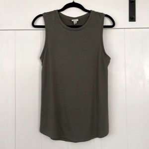 Olive green tank top